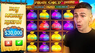 $30,000 Bonus Buy on Pirate Gold Deluxe 🦜 (30K Bonus Buy Series #09)