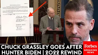 Chuck Grassley Details Alleged Hunter Biden Corruption | 2022 Rewind