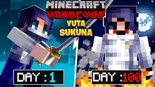 I Played Minecraft Jujutsu Kaisen As Sukuna In Yuta's Body For 100 DAYS… This Is What Happened