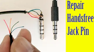 How to repair fix handsfree headset earphone jack pin speaker not working