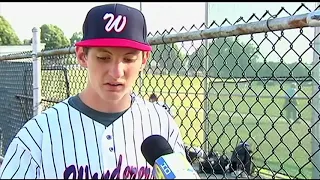 Special needs player gets emotional last bat