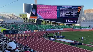 Mens 100m Final - 2022 USATF Outdoor Championships