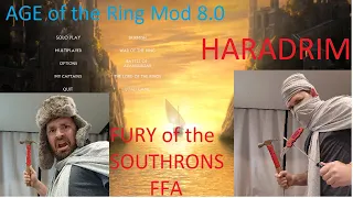 Age of the Ring Mod 8.0 Haradrim FFA game ! Lord of the Rings RTS Strategy Game