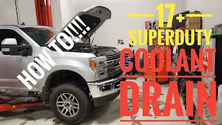 Do YOU know HOW TO drain your secondary coolant? | 17+ Ford SUPERDUTY