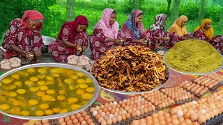 Different Types Eggs Potato French Fry with Delicious Hodgepodge Recipe - Tasty Food for Villagers