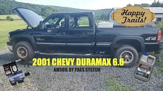 2001 CHEVY DURAMAX 6.6 Oil CHANGE AMSOIL BYPASS SYSTEM EP#4