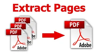 How to extract pages from a PDF using adobe acrobat pro dc