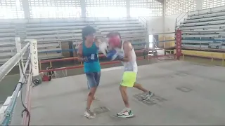 Sparring prospectos Yenker Caceres y Enderson Rondon