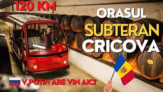 ORAȘ SUBTERAN unic in LUME, unde PUTIN își tine VINUL🍷 Cramele Cricova , Republica Moldova 🇲🇩