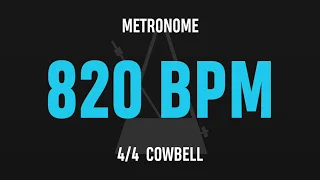 820 BPM 4/4 - Best Metronome (Cowbell)