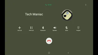 Samsung Galaxy Tab A 8.0 2019 Horizontal Incoming Call (Landscape, Android 10, One UI 2.1)