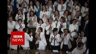 State of the Union: Democratic women cheer in Trump speech - BBC News