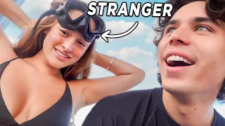Convincing A Stranger To Go Shark Diving