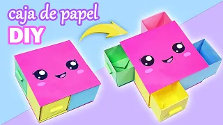 DIY Caja de Papel con Cajones KAWAII 😍 Organizador de Escritorio Tutorial Origami