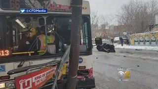 CTA Bus Collides With Car In River West