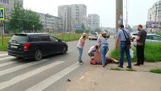 В Ангарске автоледи сбила двух пешеходов
