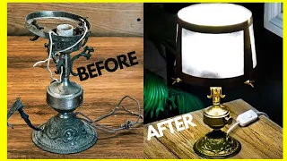 Antique Table Lamp Restoration - Restoration + Reconstruction