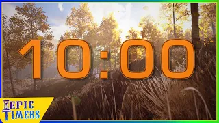 10 Minute Autumn Countdown Timer with relaxation music and fall colors