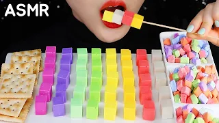 RAINBOW CUBE CHEESE ASMR RAINBOW CHEESE ASMR FROZEN MARSHMALLOW ASMR