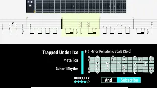 Metallica - Trapped under ice - Guitar 1 Rhythm - Guitartab23