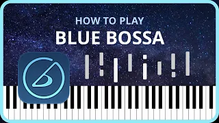 Blue Bossa (easy jazz piano tutorial)