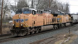 Freight Train Operations in Piscataway, NJ - January 28, 2017