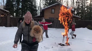 Сжигание чучела Масленицы в России