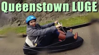 Queenstown Luge Ride in Rain. New zealand Activities & Things to do