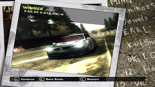 Master The Pink Slip: Blacklist Race in NFS Most Wanted (2005)