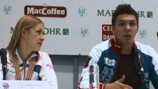 European Figure Skating Championship 2013 - Free Dance Press Conference