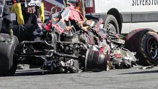 Max Verstappen HUGE Crash // 2021 British Grand Prix F1