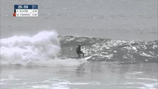 Kelly Slater lands insane spin move at Hurley Pro