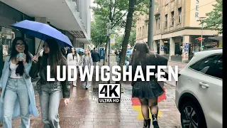 Ludwigshafen am Rhein Germany 🇩🇪  4K Walk 2024