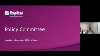Reading Borough Council Policy Committee - 14 December 2020