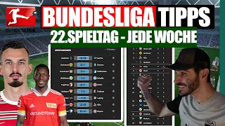 BUNDESLIGA TIPPS 22.SPIELTAG 2022/23 ⚽ JEDE WOCHE! ⤵️ Bundesliga 22. Spieltag Prognose mit Tabelle