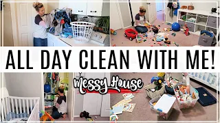 ALL DAY CLEAN WITH ME 2019 | EXTREME CLEANING MOTIVATION | WHOLE HOUSE CLEANING