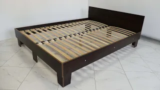 Инструкция сборки двухспальной кровати.