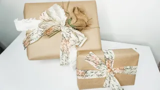 DIY: Christmas Gift Wrapping Ideas || Rustic