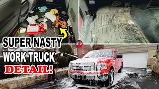 Extreme Detailing a Super MUDDY and NASTY Work Truck | INSANE Transformation!!