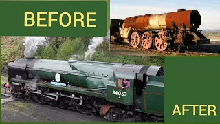 WHO DOES THIS? Before and After, SCRAP to SHINE, Southern Locomotives Ltd Steam Preservation