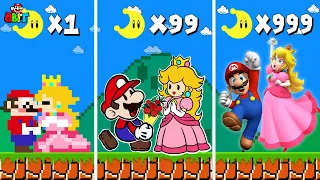 Super Mario Bros. with Mario and Peach but Moons = more REALISTIC! | Game Animation