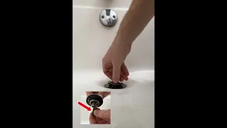 💪 How To Easily Remove Bathtub Stopper! Unclog Drain Under 1 Minute! No Tools Needed! ✔