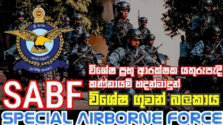 විශේෂ ගුවන් බලකාය SABF || Sri Lanka Air Force Special Airborne Force || Special Airborne Force(SABF)