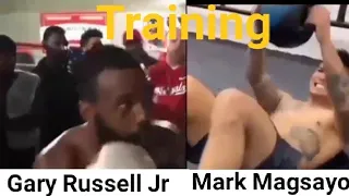 Mark Magnifico Magsayo Vs Gary Russell Jr Side by Side Training.