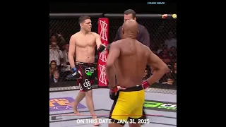 When Nick Diaz taunted Anderson Silva at UFC 183 👀 #shorts