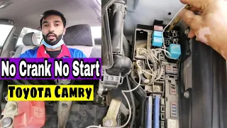 how to daignose engine wont start toyota camry 2011|| no crank no start