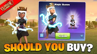 Should You Buy The New Magic Queen Skin Or Not ? | Clash Of Clans New Archer Queen Hero Skin
