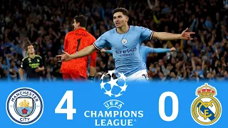 Manchester City vs Real Madrid 4-0 UEFA U.C.L 2023 Semi-Final Highlights | Arabic Commentary