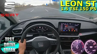 2021 Seat Leon ST 1.5 TSI FR 150 PS TOP SPEED AUTOBAHN DRIVE POV