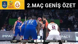 Anadolu Efes - Galatasaray Nef Play-off Yarı Final 2. Maç | Türkiye Basketbol Süper Lig